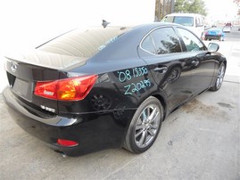 2008 LEXUS IS350 PREMIUM PKG BLACK 3.5 AT Z20295